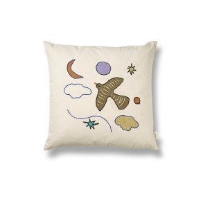 Ferm Living Naive Pude - Fugl - 40x40 cm