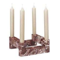 Ferm Living Newel Modular Lysestage Rosso