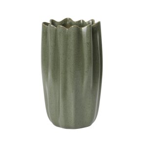 Ferm Living Nium Vase H23 cm Dark Sage