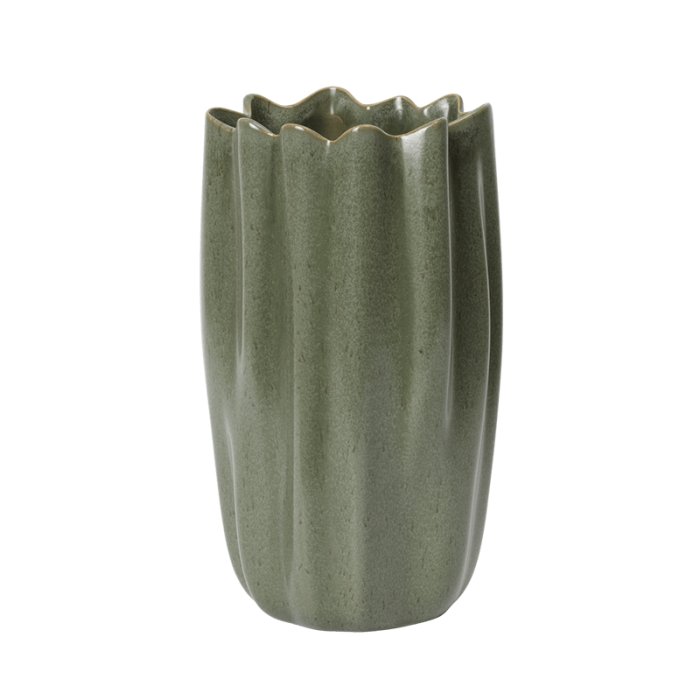 Ferm Living Nium Vase H23 cm Dark Sage