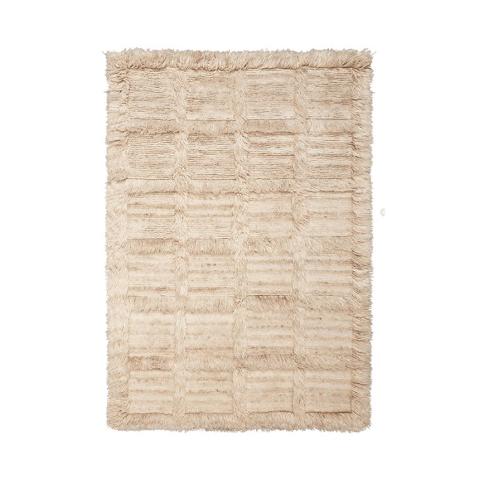 Ferm Living Norte Grid T�ppe 160x235 cm Natural