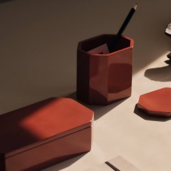 Ferm Living Nova Storage ske 10x7,5 cm Picante Red