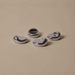 Ferm Living Nube Krukkefod 4 stk. S�lvfinish