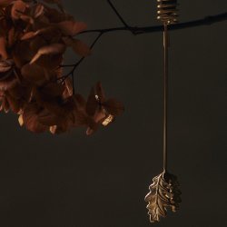 Ferm Living Oak Leaf Lysholdere 4 stk. Messing