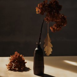 Ferm Living Oak Leaf Ornamenter 4 stk. Messing