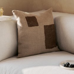 Ferm Living Oleo Pude 50x50 cm Natural/Sugar Kelp