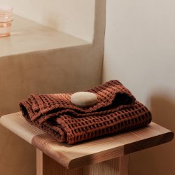 Ferm Living Organic Hndklde 50x100 cm Brown Clay