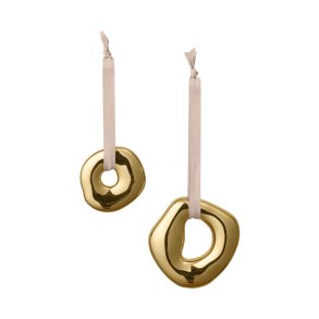 Ferm Living Orrith Ornamenter 2 stk. Messingfinish