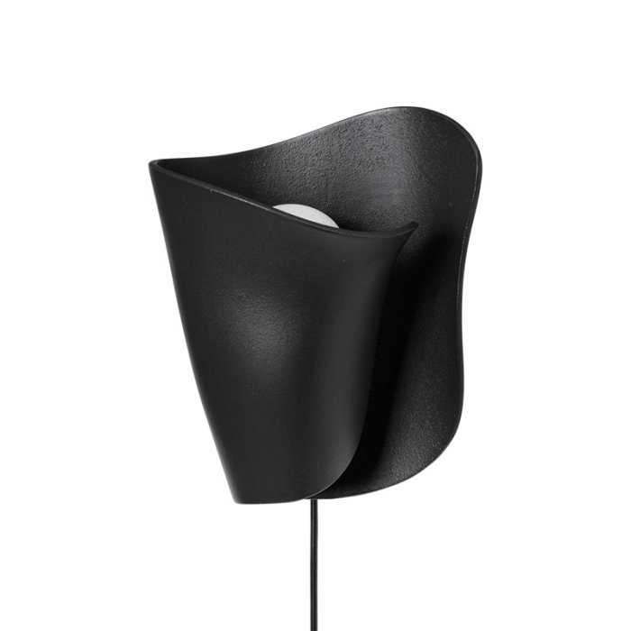 Ferm Living Oyster Wall Sconce V�glampe Sort