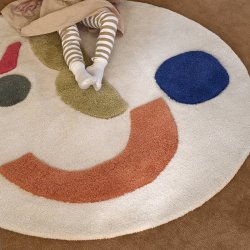 Ferm Living Panto Tuftet Tppe Off-white 130 cm