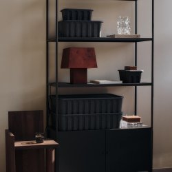 Ferm Living Paper Pulp Box Small 2 stk. Charcoal