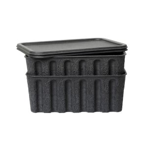 Ferm Living Paper Pulp Box Large 2 stk. Charcoal
