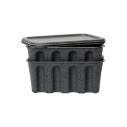 Ferm Living Paper Pulp Box Small 2 stk. Charcoal