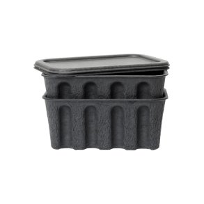 Ferm Living Paper Pulp Box Small 2 stk. Charcoal