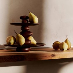 Ferm Living Pebble Dessertopsats Dark Brown