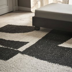 Ferm Living Piece Tppe Off-White/Coffee 200x300 cm