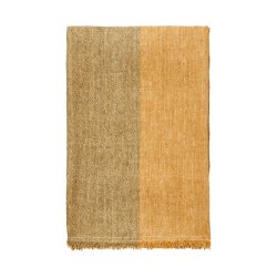 Ferm Living Pila Linen Plaid Khaki/Aged Gold