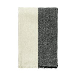 Ferm Living Pila Linen Plaid Sort/Elm Green