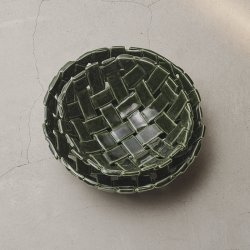 Ferm Living Plait Skl 24 cm Emerald Green