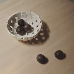 Ferm Living Plait Skl 24 cm Off-white