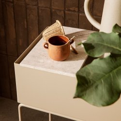 Ferm Living Plant Box - Bakke - Beige Marmor