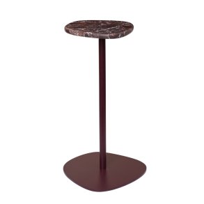 Ferm Living Plyo Dekorationsbord Dark Grape/Rosso Levanto Mamor