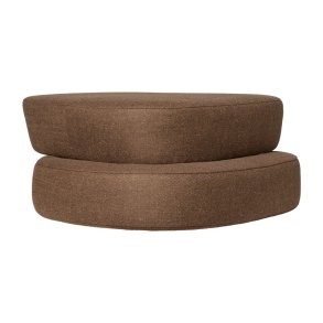 Ferm Living Plyo Ottoman Staple M�rkebrun