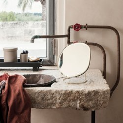 Ferm Living Pond Bordspejl - Messing