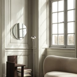 Ferm Living Pond Spejl - Small - Mrk Krom