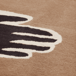 Ferm Living Pose Tuftet Tppe Dark Coffee/Offwhite 140x200 cm