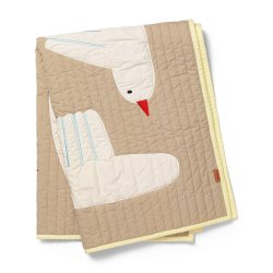 Ferm Living Bird Quiltet Tppe - Sand