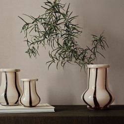 Ferm Living Riban Vase Cream 19 cm 