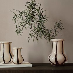 Ferm Living Riban Vase Cream 24 cm 
