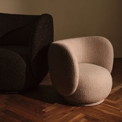 Ferm Living Rico B�rne Loungestol Soft Boucl&eacute; Natural