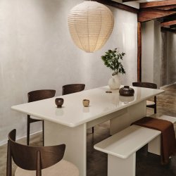 Ferm Living Rink Spisebord Large 90x240 cm Eggshell