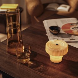 Ferm Living Ripple B�rbar Lampe H10 cm Oat