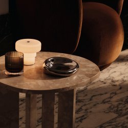 Ferm Living Ripple Brbar Lampe H10 cm Hvid