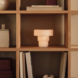 Ferm Living Ripple B�rbar Lampe H16,5 cm Hvid