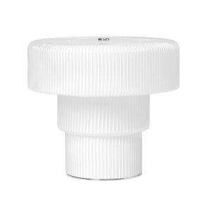 Ferm Living Ripple B�rbar Lampe H16,5 cm Hvid