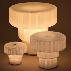 Ferm Living Ripple Bordlampe Hvid