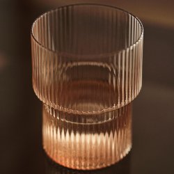 Ferm Living Ripple Glas 4 stk. Blush