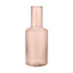 Ferm Living Ripple Glas Karaffel Blush