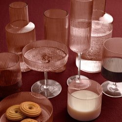 Ferm Living Ripple Karaffel S�t Blush