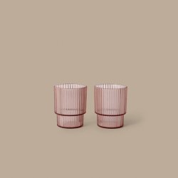 Ferm Living Ripple Kids B�rne Kopper 2stk Blush