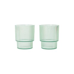 Ferm Living Ripple Kids B�rne Kopper 2stk Tea Green