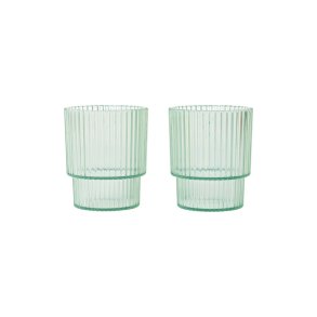 Ferm Living Ripple Kids B�rne Kopper 2stk Tea Green