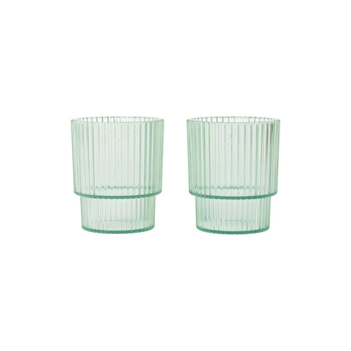 Ferm Living Ripple Kids B�rne Kopper 2stk Tea Green
