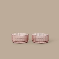 Ferm Living Ripple Kids B�rne Sk�le 2stk Blush