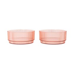 Ferm Living Ripple Kids B�rne Sk�le 2stk Blush
