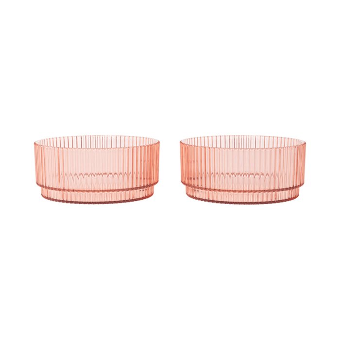 Ferm Living Ripple Kids B�rne Sk�le 2stk Blush